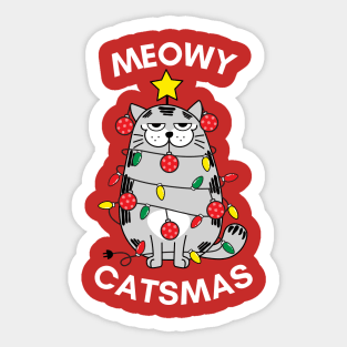 Meowy Catsmas Sticker